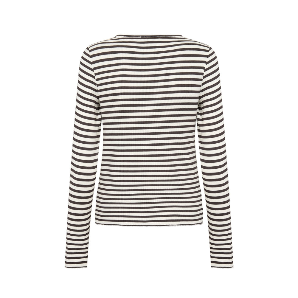 Leveté Room bluse – LR-Ika 11 (Sort/Hvid)