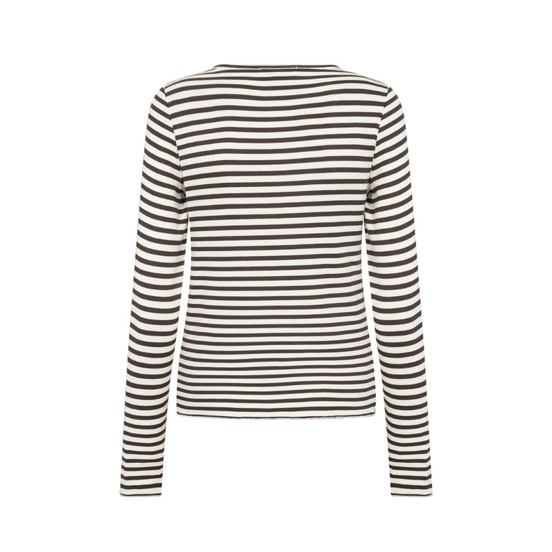 Leveté Room bluse – LR-Ika 11 (Sort/Hvid)