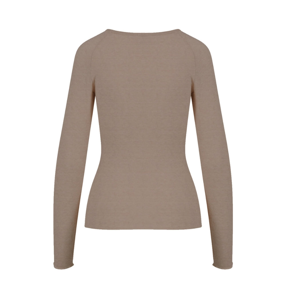 CC Heart basic bluse - CC Heart Lana Strik med lange ærmer – CCH2202 – Hazel melange