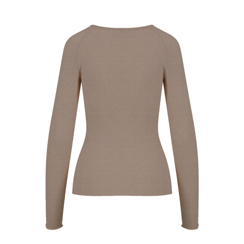 CC Heart basic bluse - CC Heart Lana Strik med lange ærmer – CCH2202 – Hazel melange