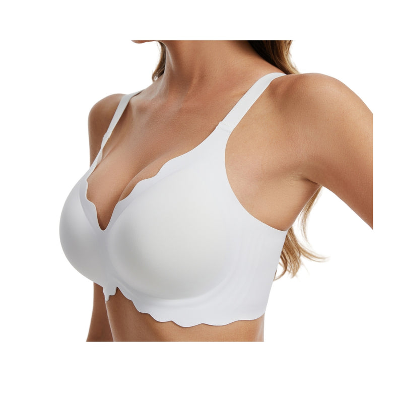 Femifemme BH - SoftScallop Full Coverage (Hvid)