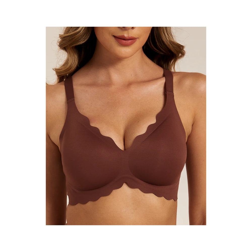 Femifemme BH – SoftScallop Full Coverage (Brun)
