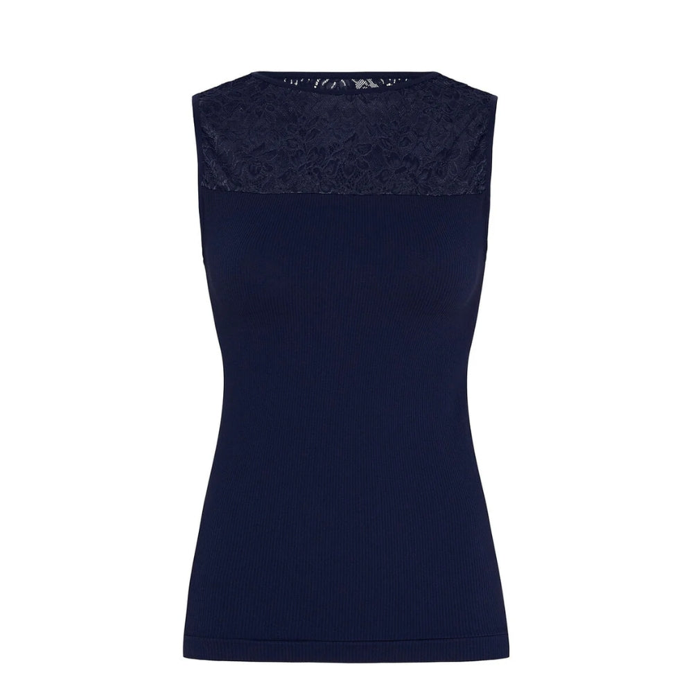 Tim& Simonsen top - Nany Rib Top – 1MC622 – Blu