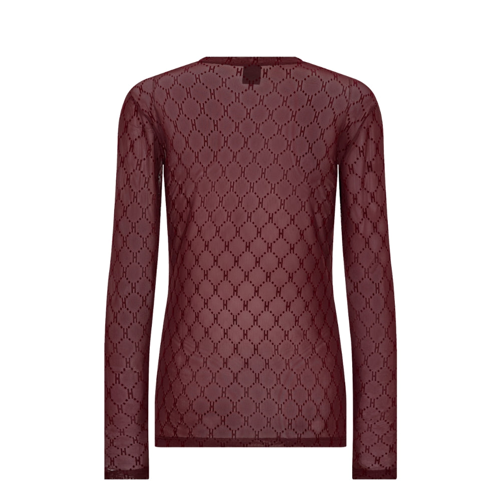 Hype the Detail mesh bluse – Mesh Blouse 3-300-14-12 - Red