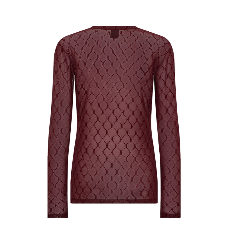 Hype the Detail mesh bluse – Mesh Blouse 3-300-14-12 - Red