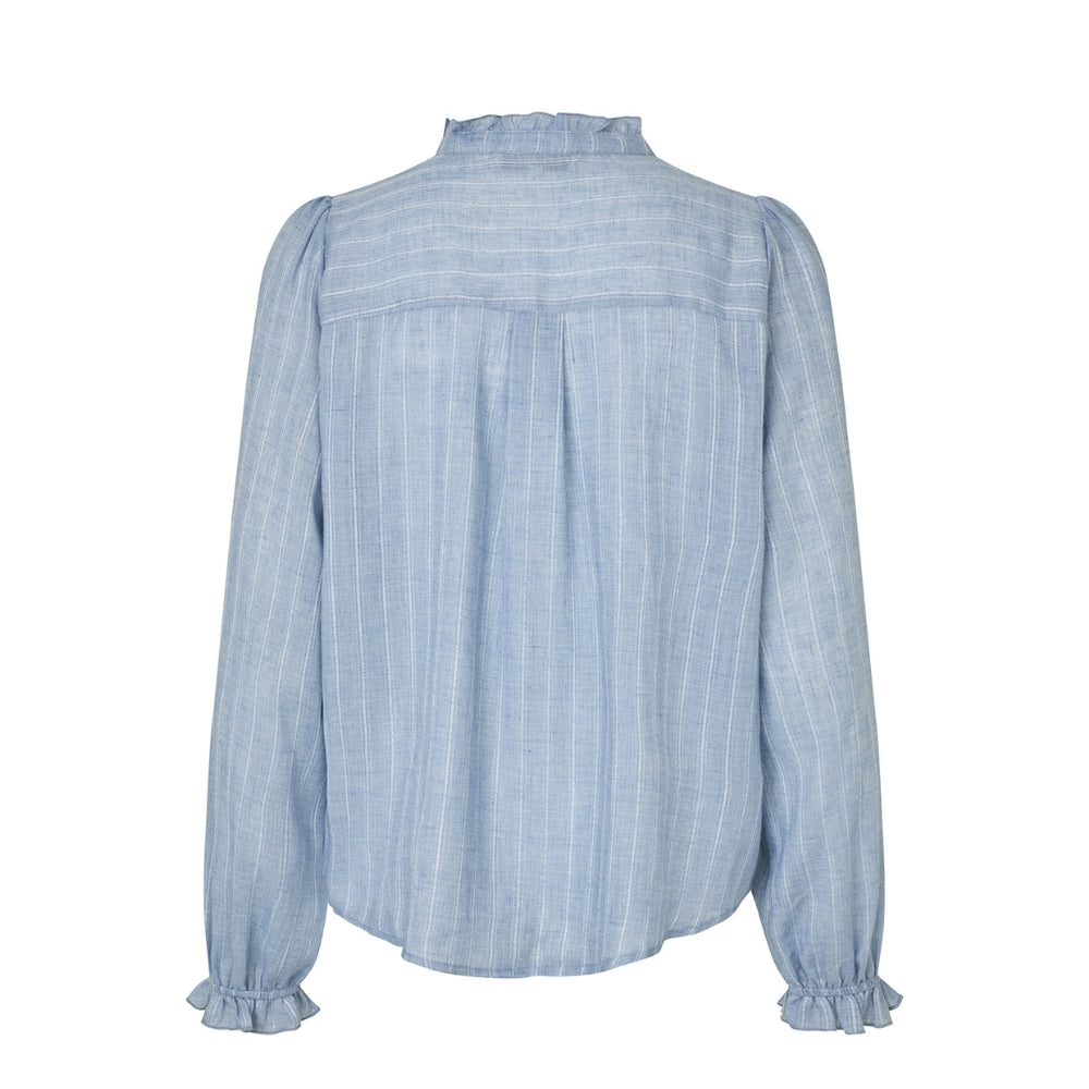 Lollys Laundry skjorte - ArielLL Shirt LS – 26113-1008 – 22 Light blue