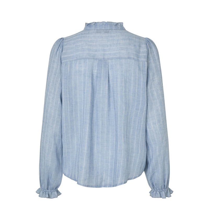 Lollys Laundry skjorte - ArielLL Shirt LS – 26113-1008 – 22 Light blue