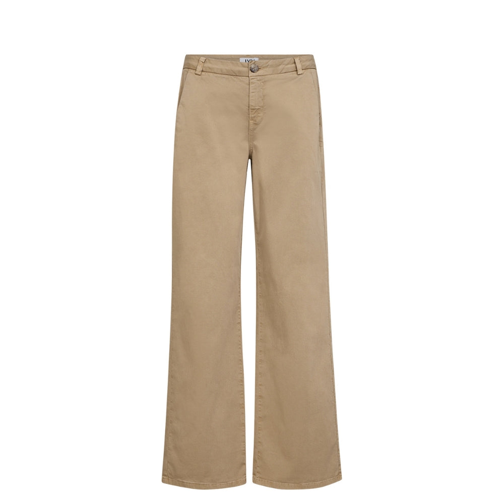 Ivy Copenhagen bukser - IVY-Karmey Chino Wide Pant - I23543 - Khaki