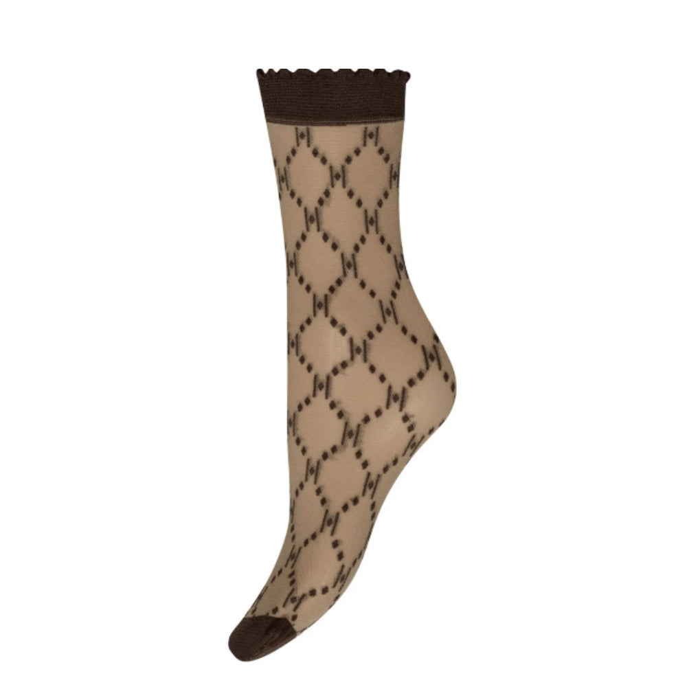 Hype the Detail strømper - Hype the Detail socks logo 25d - 3-21013-75-4350 (Brown)