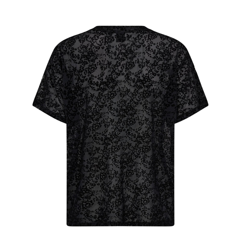 Hype the Detail t-shirt - Lace Tee Oversize - 3-852-9 - 9 Black