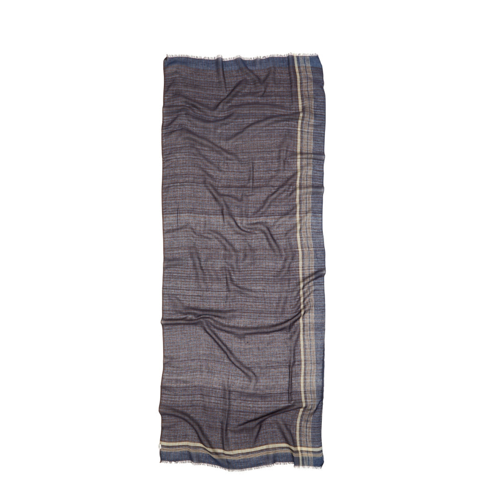 Beck Sondergaard tørklæde - Checkia Cowea Scarf – 2607300020 - Vintage Indigo Blue