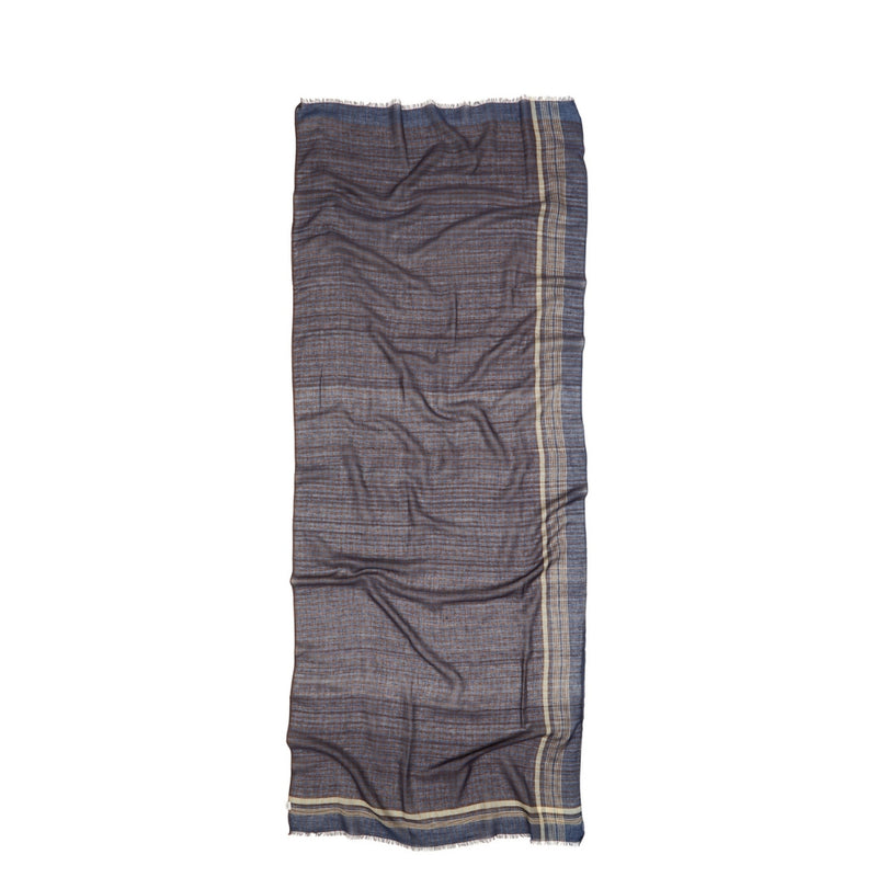 Beck Sondergaard tørklæde - Checkia Cowea Scarf – 2607300020 - Vintage Indigo Blue