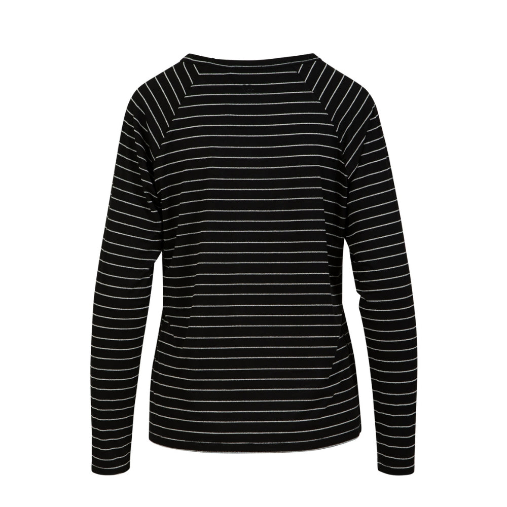 CC Heart bluse - CC Heart Valerie – CCH1210-255 – Black Lurex stripe