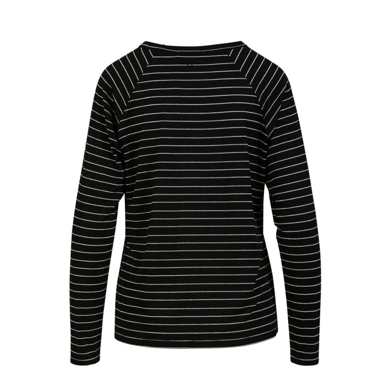 CC Heart bluse - CC Heart Valerie – CCH1210-255 – Black Lurex stripe