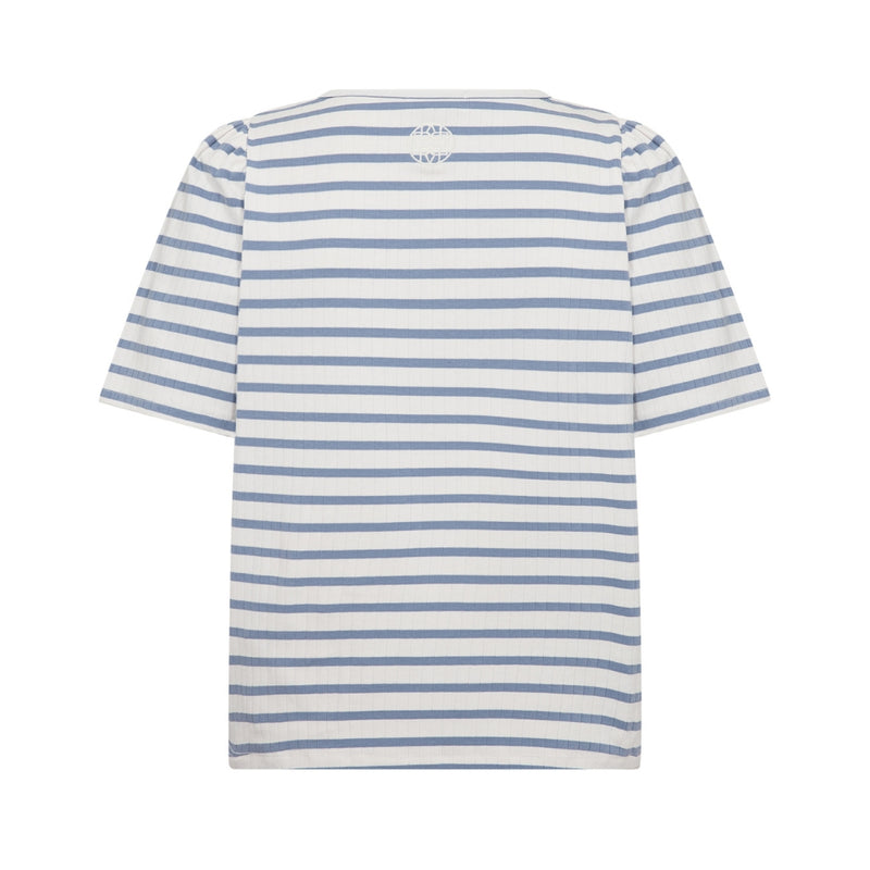 Levete Room stribet t-shirt - LR-NEDDIE 1 - 201244- 6415C Stone Wash Combi