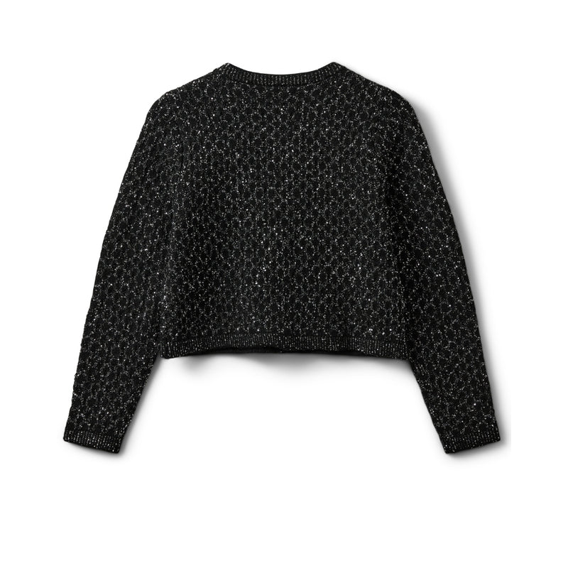 Sofie Schnoor cardigan jakke - CarnetSW Cardigan - S254505 - Black glitter