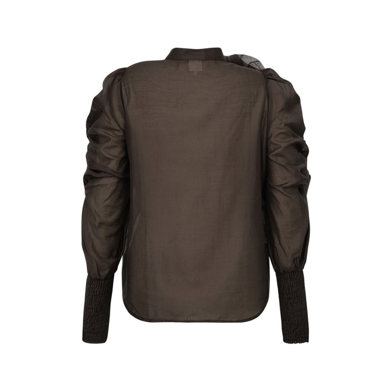 Gossia bluse – DevineGO (Mørkebrun)