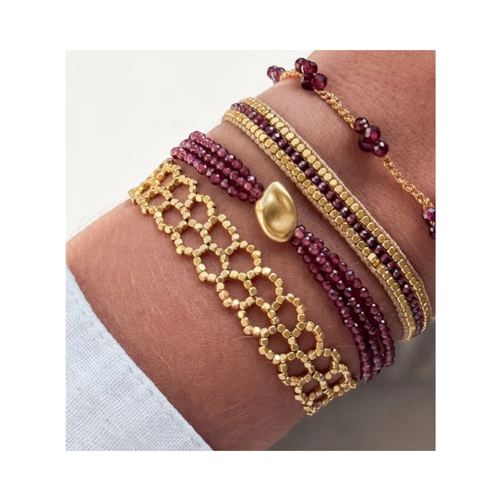 Ibu Jewels armbånd – DC-The Web Gold (Guld)