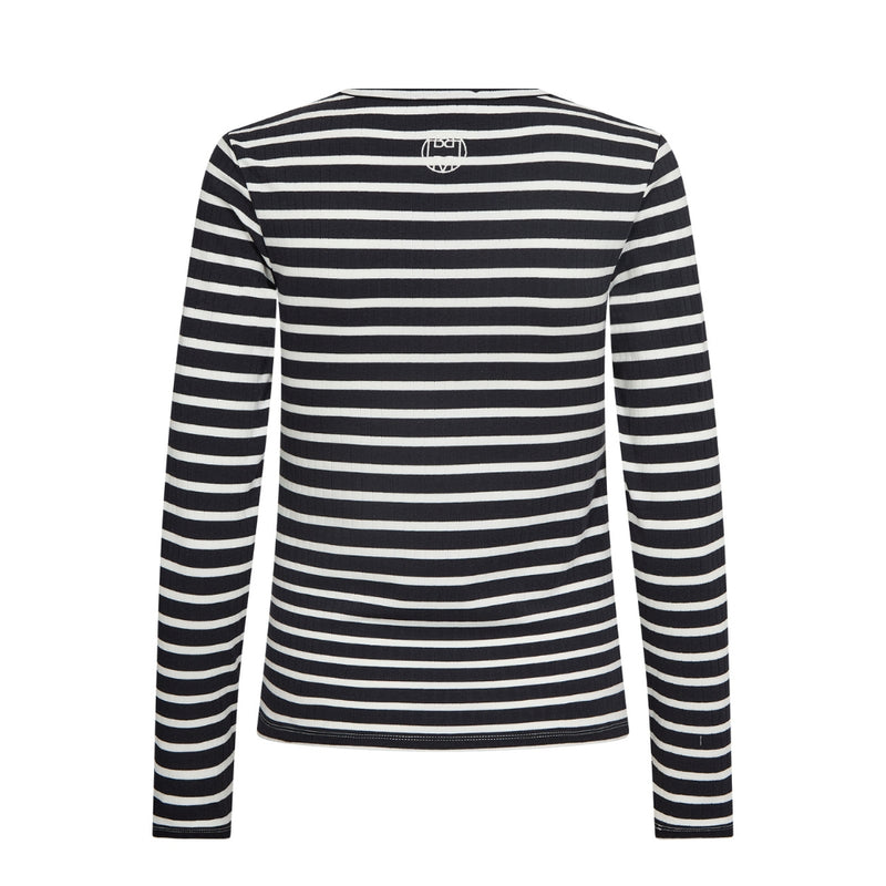 Levete Room stribet bluse - LR-Neddie 2 – 301685 – 6995C Dark Navy Combi