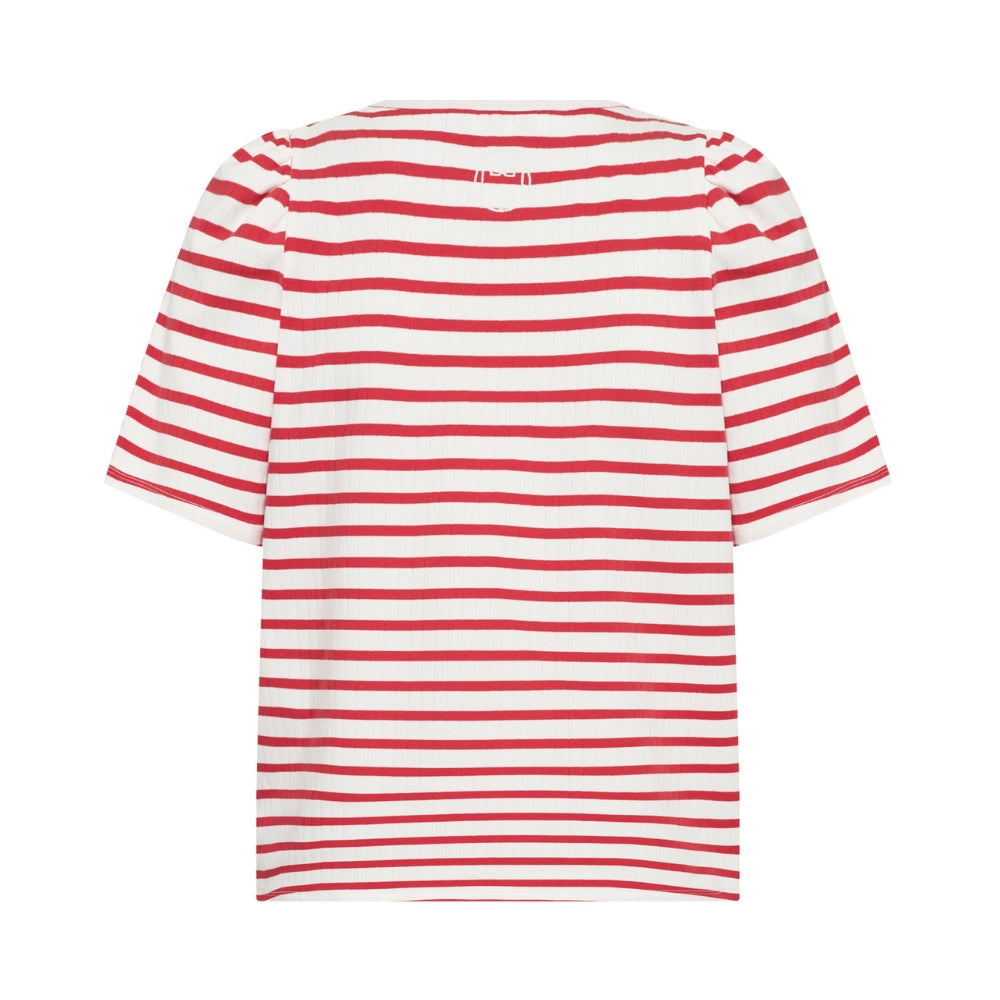 Levete Room stribet t-shirt - LR-Neddie 1 – 301683 - 4970CL Mars Red Combi