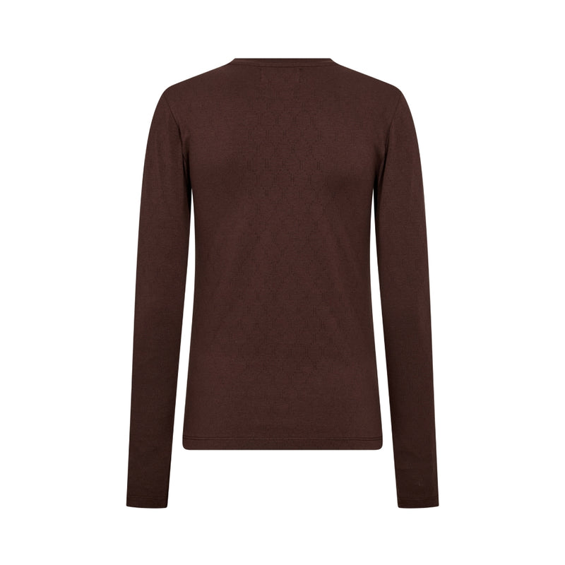 Hype the Detail bluse – 3-300-14-89 (Mørkebrun)