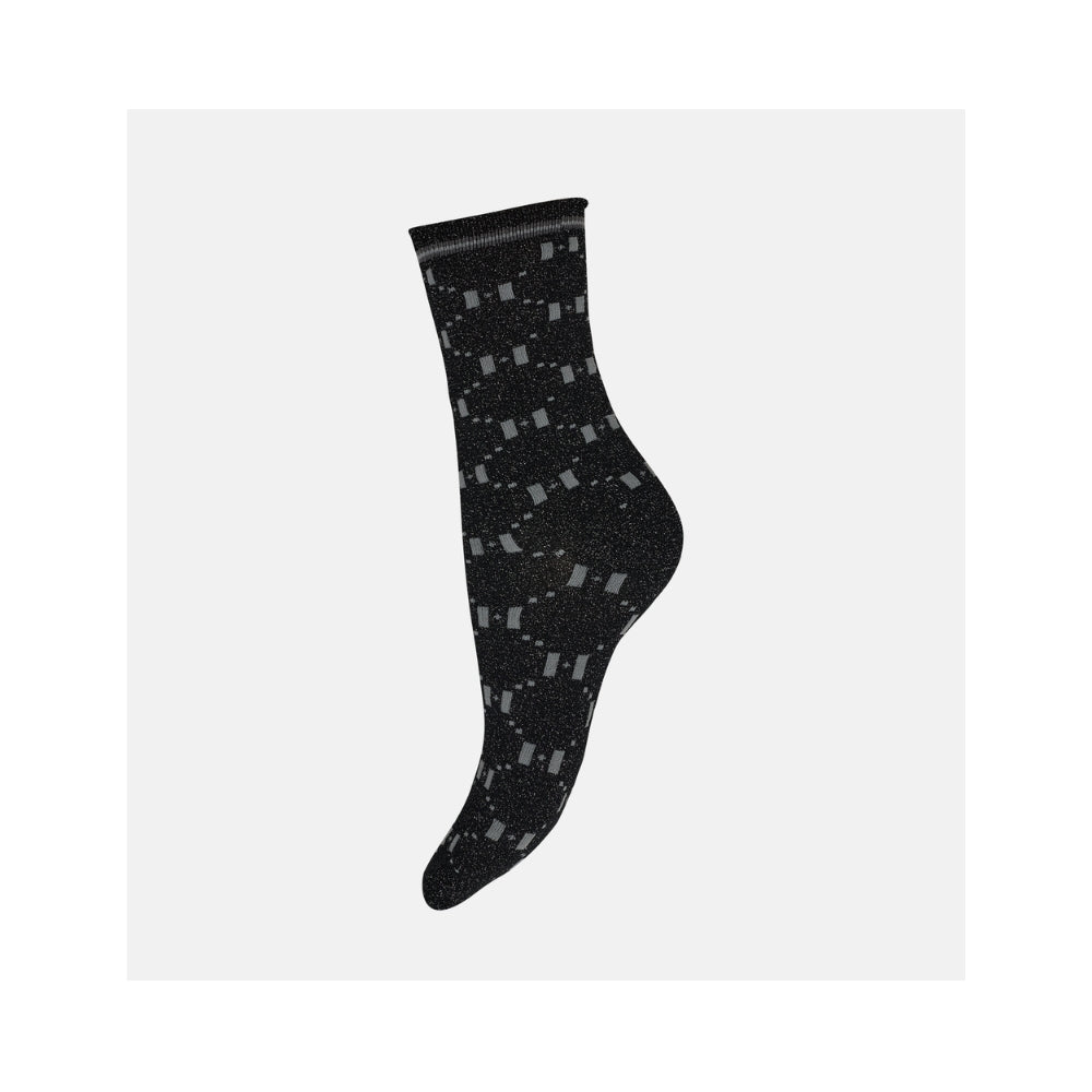 Hype the Detail strømper – 3pk 3-21550 (Sort/ Sølv)