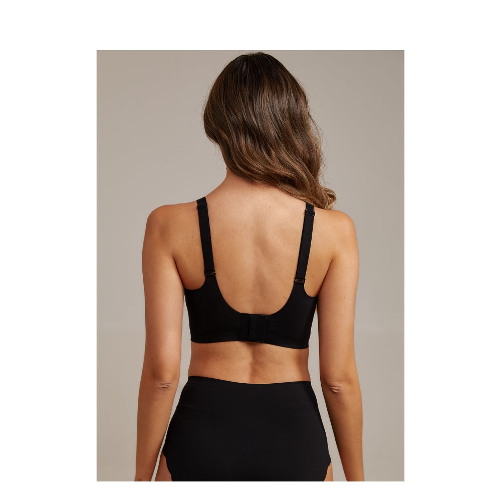 Femifemme BH - FlexiComfort v2. Bøjlefri BH - FF6003 - Sort