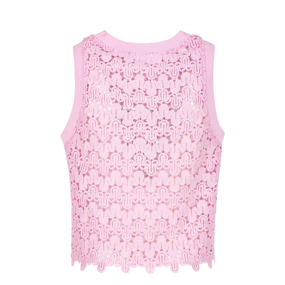 Coster Copenhagen blonde top - Lace top – 262-1247 – Pale Rose 672
