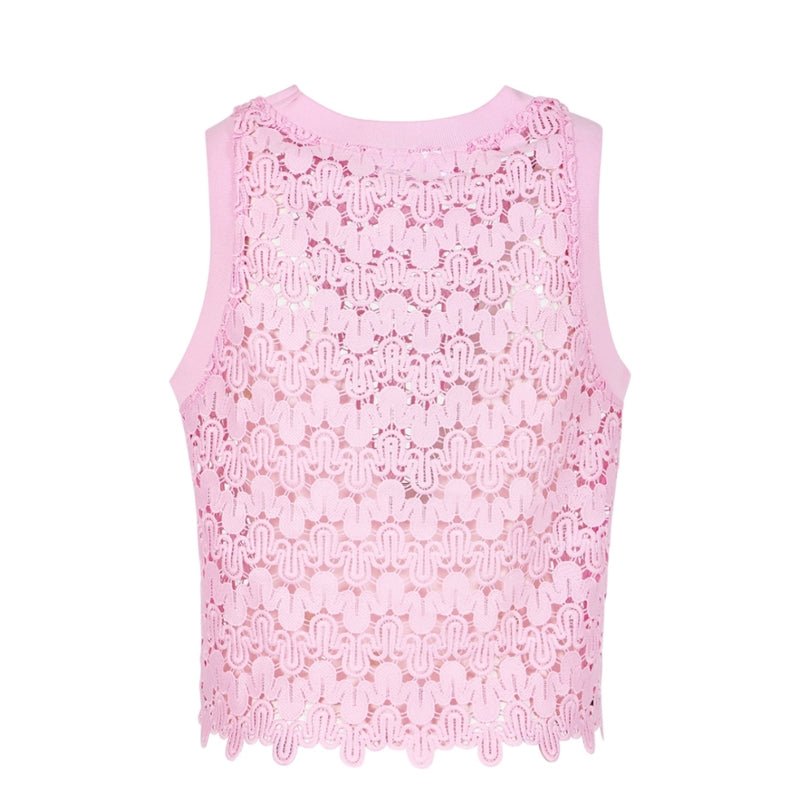Coster Copenhagen blonde top - Lace top – 262-1247 – Pale Rose 672