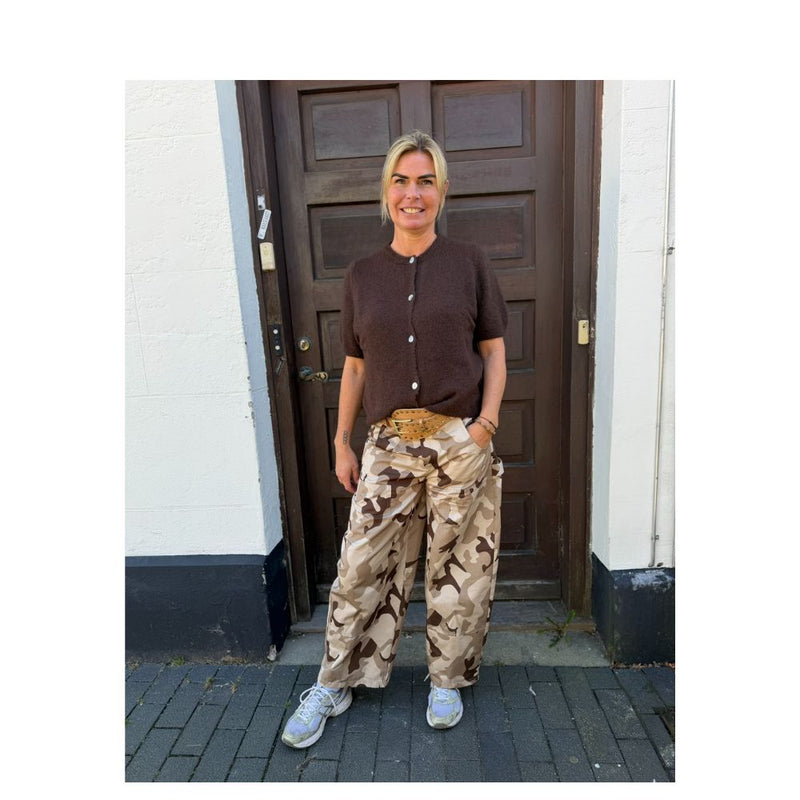 Not Sisters camouflage bukser - Lotte pants 9500372 – Beige/Brown