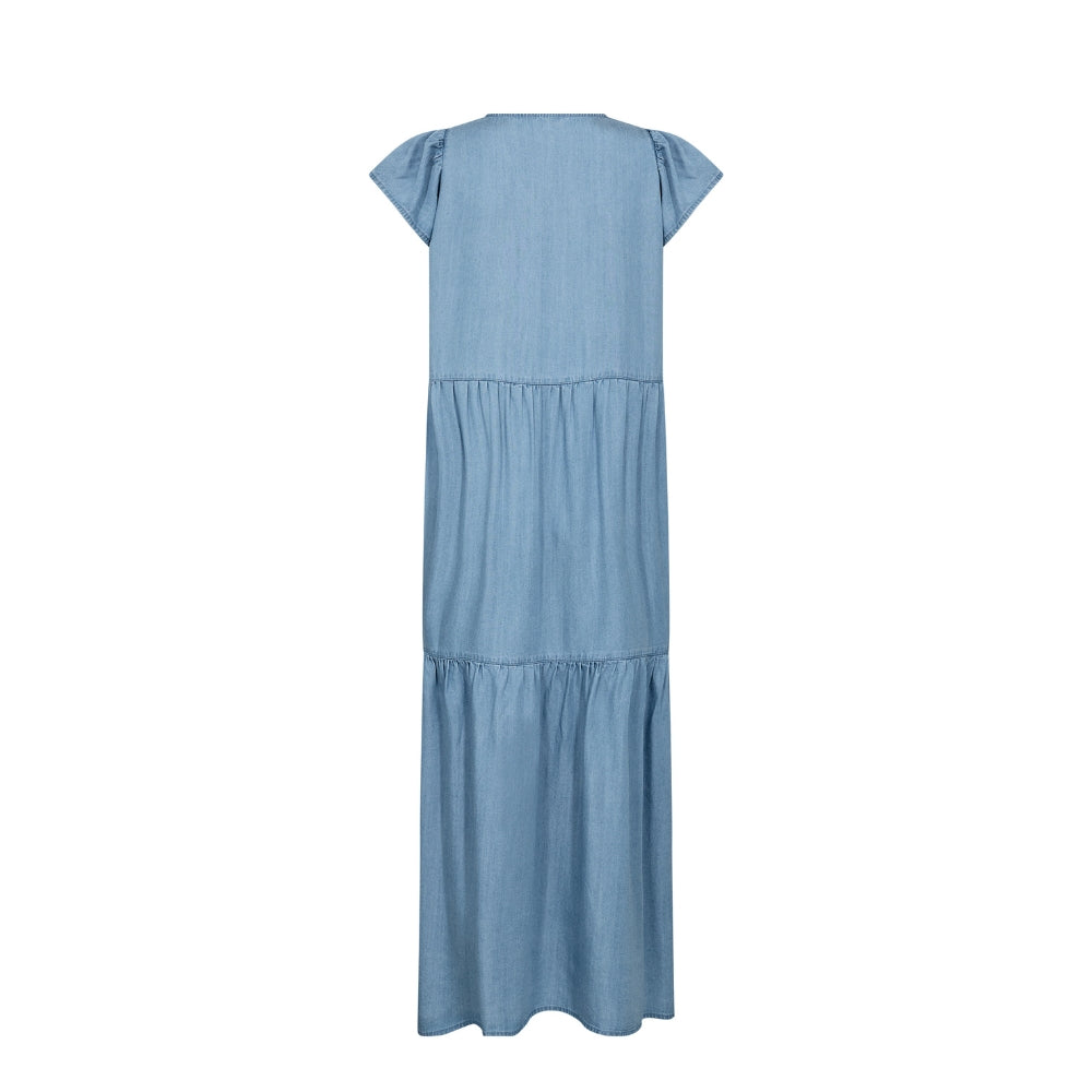 Levete Room denim kjole - LR-Rora 3 – 201146 – 2085 Mid Blue Denim