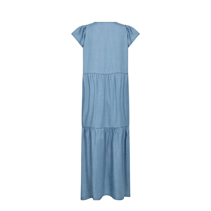 Levete Room denim kjole - LR-Rora 3 – 201146 – 2085 Mid Blue Denim