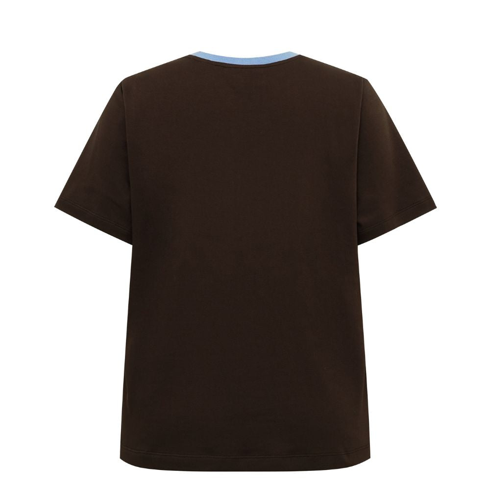 Gossia t-shirt - BasGO Tee – G2850 (Chocolate/Blue Print)