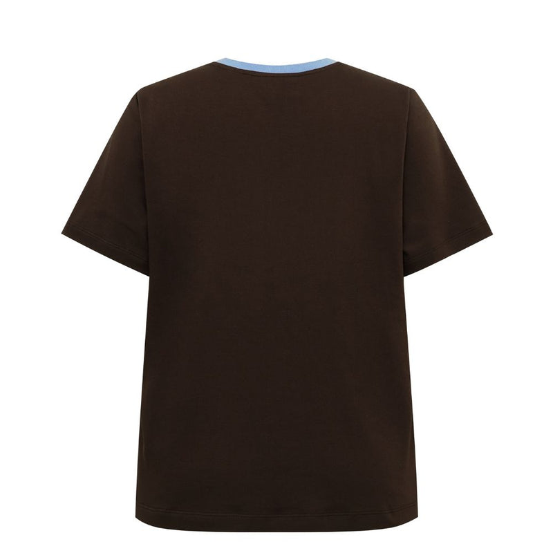 Gossia t-shirt - BasGO Tee – G2850 (Chocolate/Blue Print)