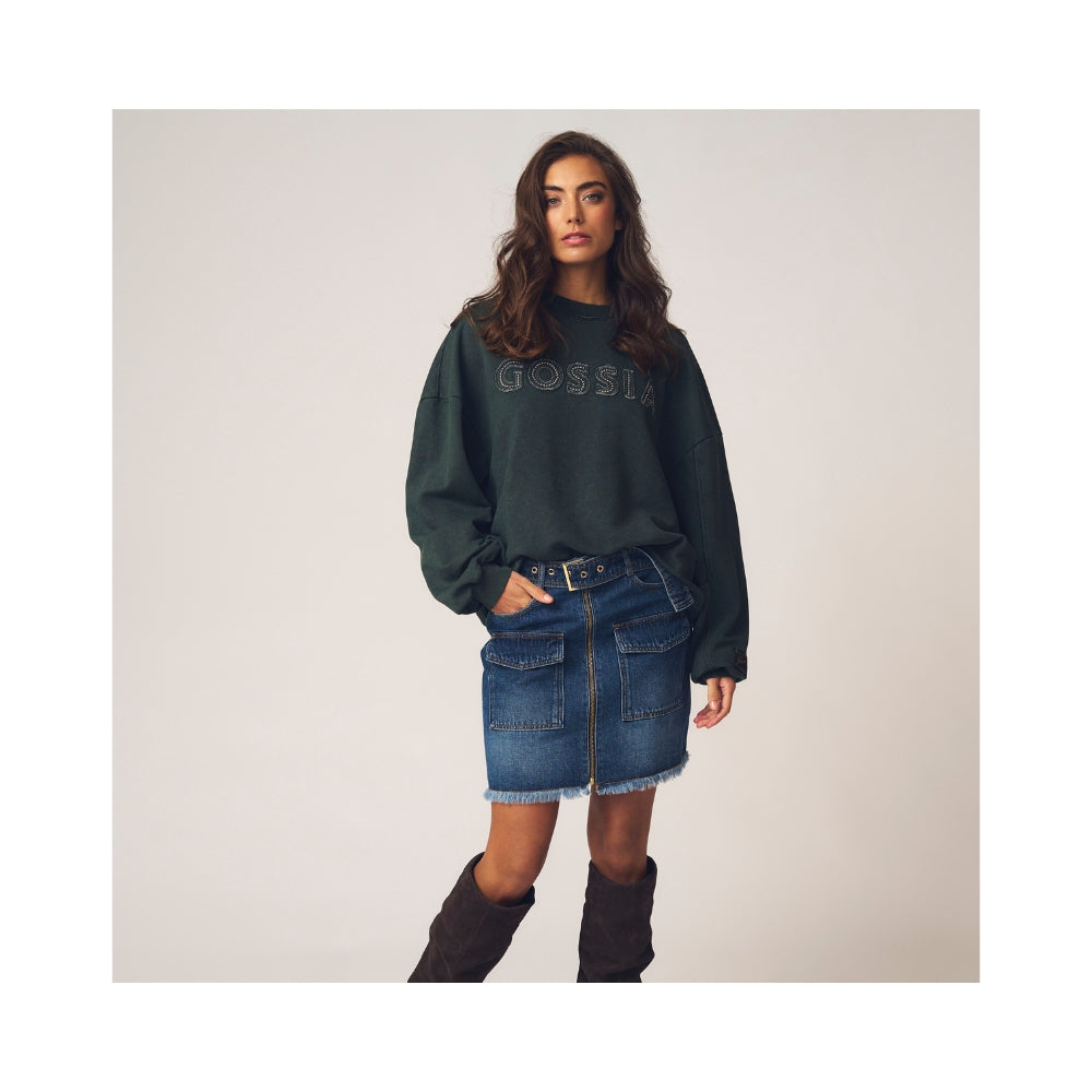 Gossia sweatshirt –LyzetteGO (Sortgrå)