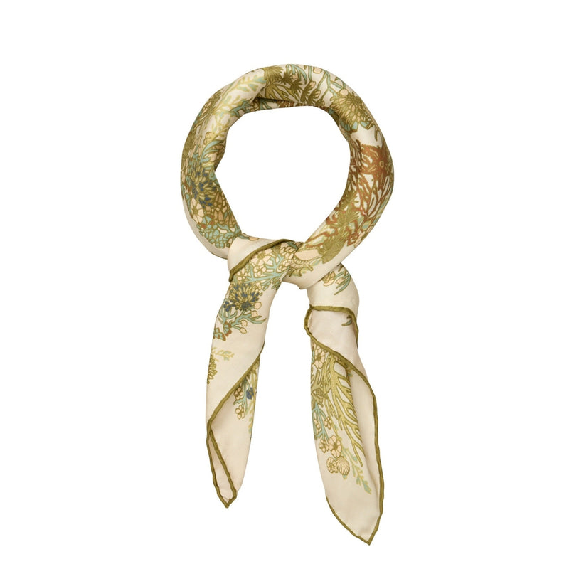 Beck Sondergaard silke tørklæde - Corallo Sia Scarf – 2604300042 – 1349 Green Moss