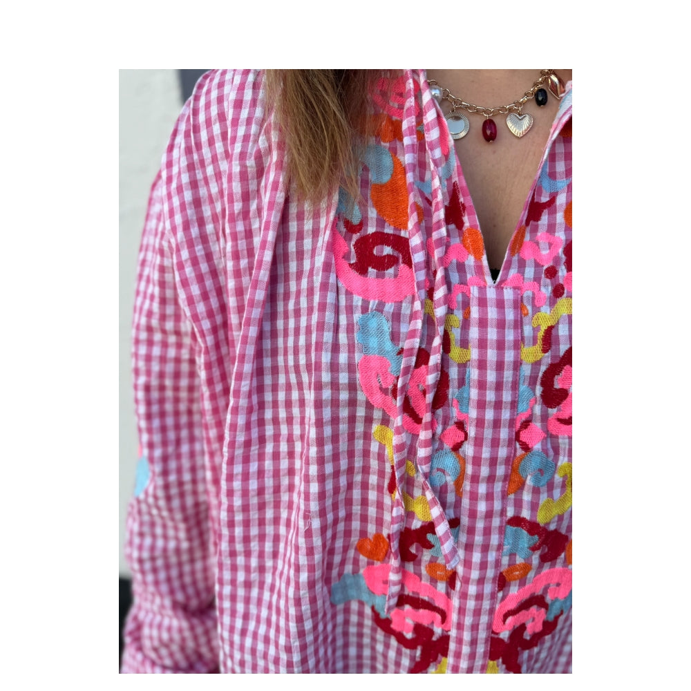 Boho Love ternet skjorte – B1355 (Pink)