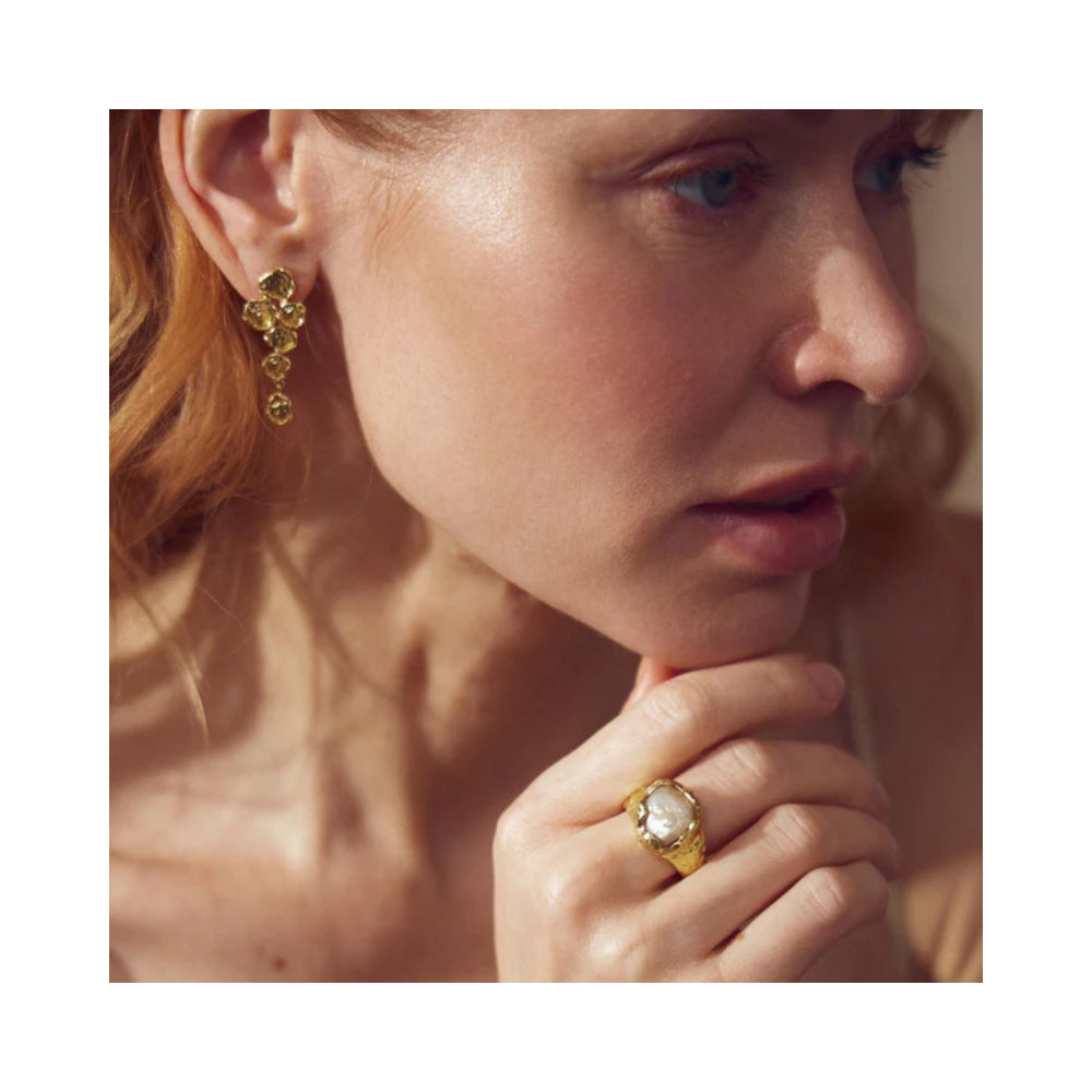 Pure by Nat øreringe - Josie Earrings - 45974 - G/P