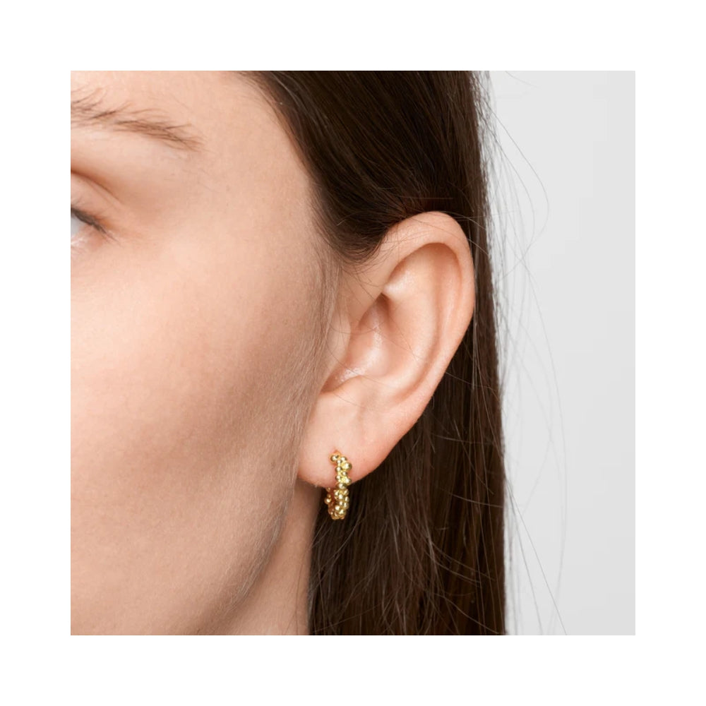 Pure by Nat hoops - Chloe hoops w. studs– 45961 (G/P)