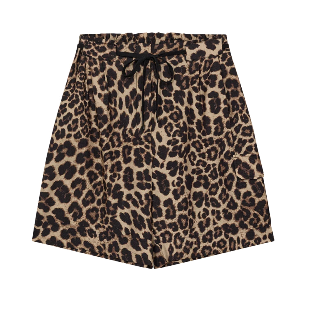 Copenhagen Muse leopard shorts CMGabby shorts - 260190 - Almond Peach w.