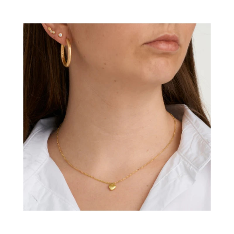 Pure by Nat halskæde med hjerte - Esmée Halskæde – 31839 – G/P