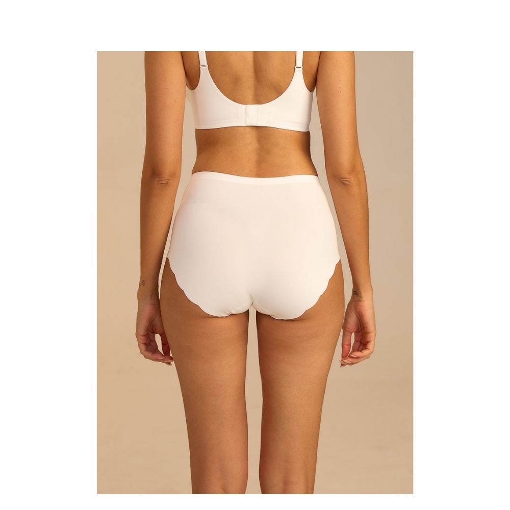 Femifemme trusser - Invisible Highwaist Maxi Trusser – FF1001 – White