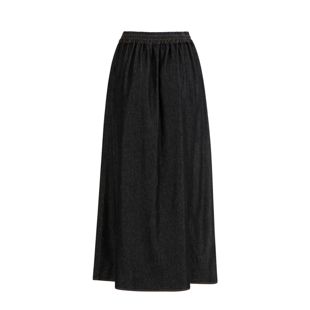 CC Heart denim nederdel - Ellis denim skirt - CCH4534-254 - Black Blue Denim