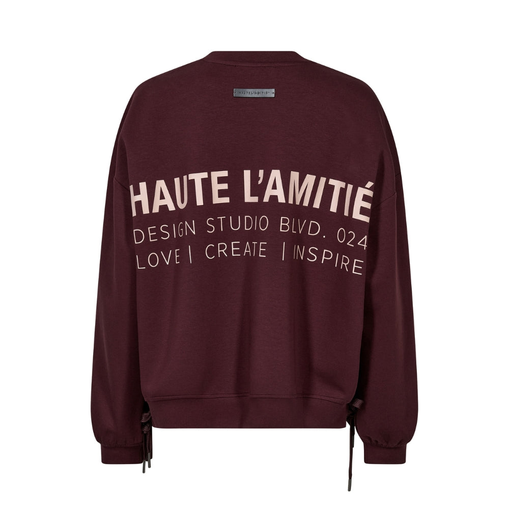 Hauté L’ Amitié sweatshirt – HL10714 (Bordeaux)