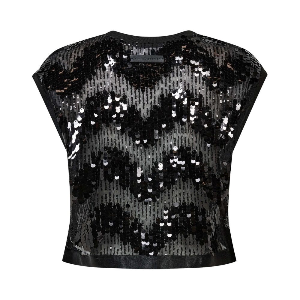 Hauté L’ Amitié bluse – HL10957 (Sort)