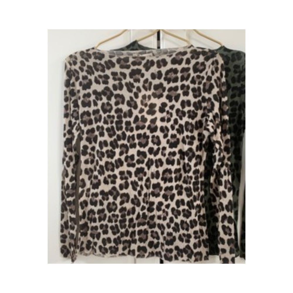 Boho Love bluse – B1415 00409 (Brun leo)