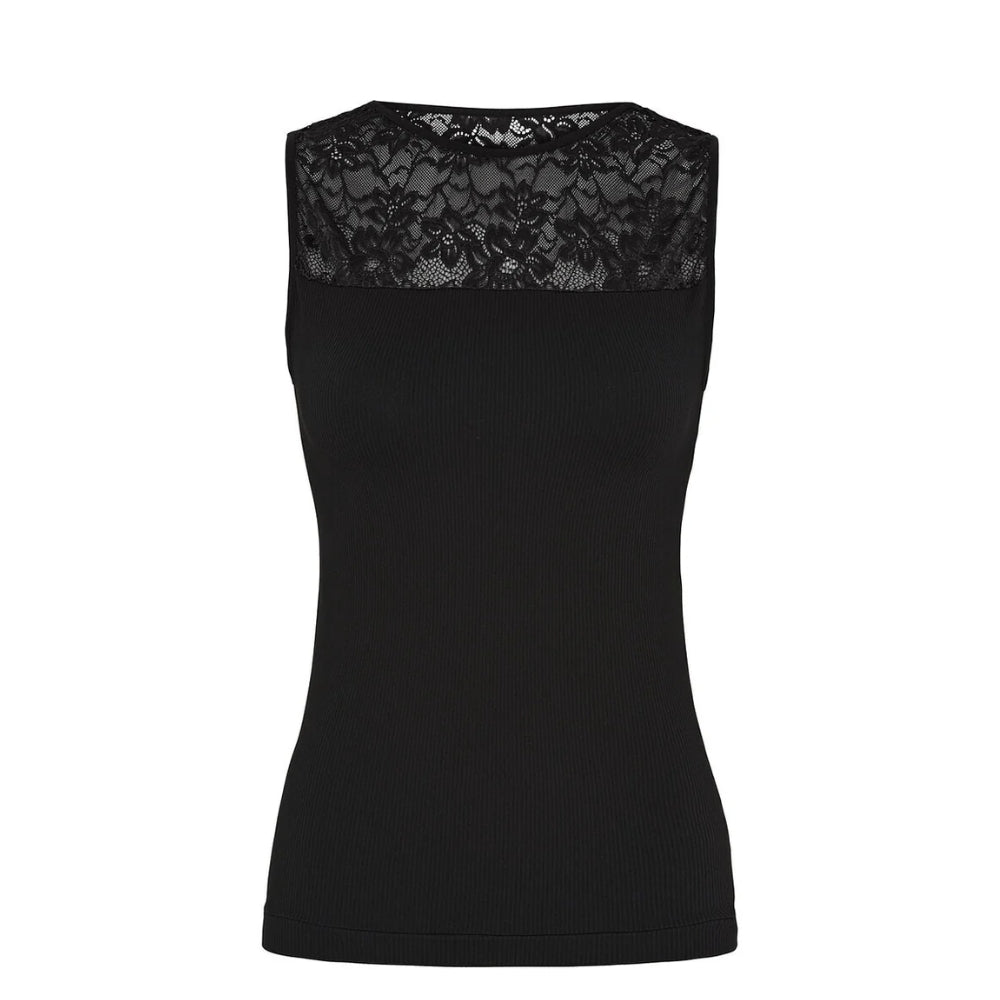 Tim& Simonsen top -  Nany Rib Top – 1MC622 – Nero