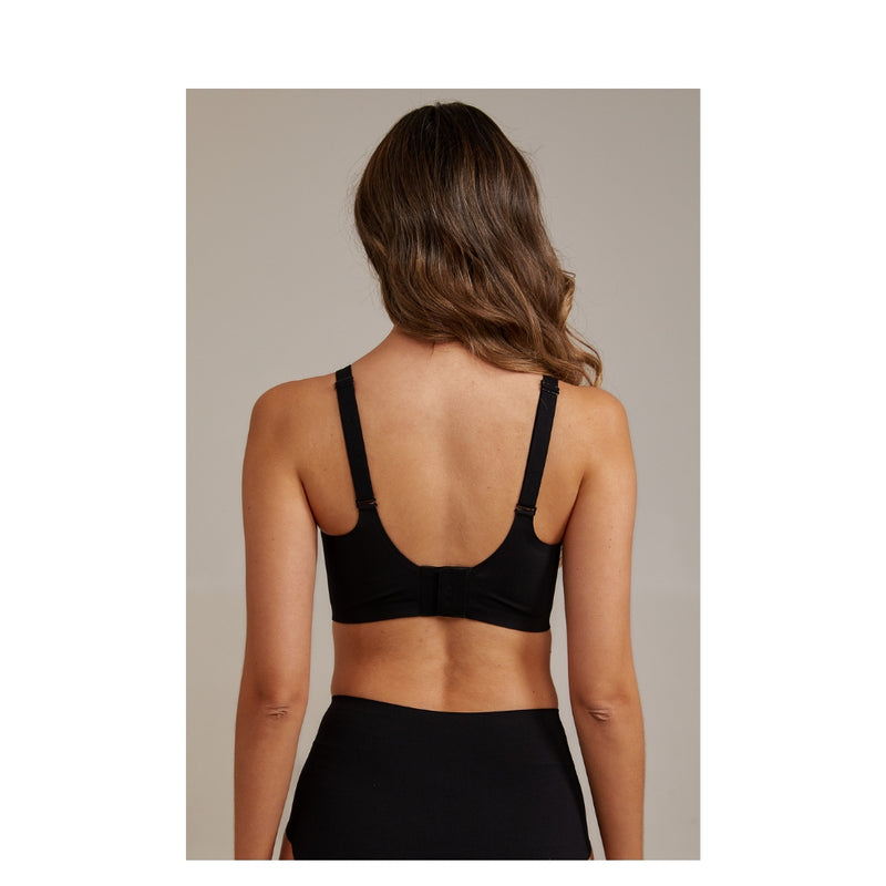 Femifemme bh - SoftScallop Full Coverage Bøjlefri BH - FF6001 - Black