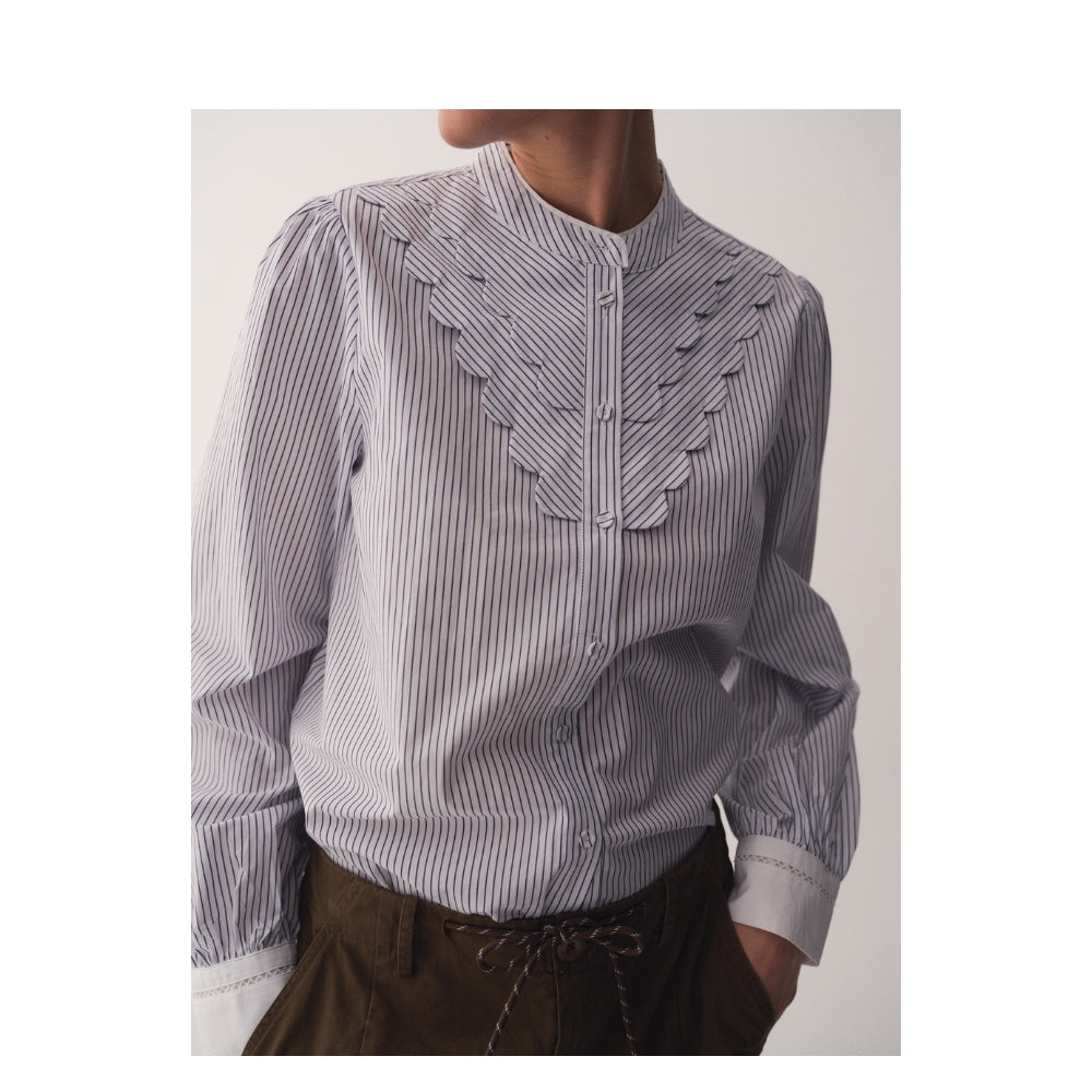 Gossia skjorte - PalomaGO Shirt –  G2626 – Blue Stripes