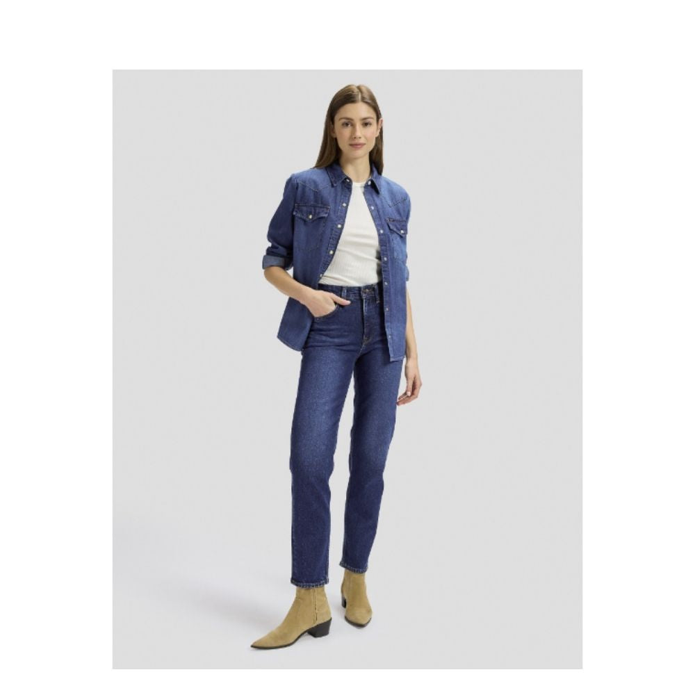 vLee jeans - Carol High Rise Straight Jeans - 112346311 - Dark Humor